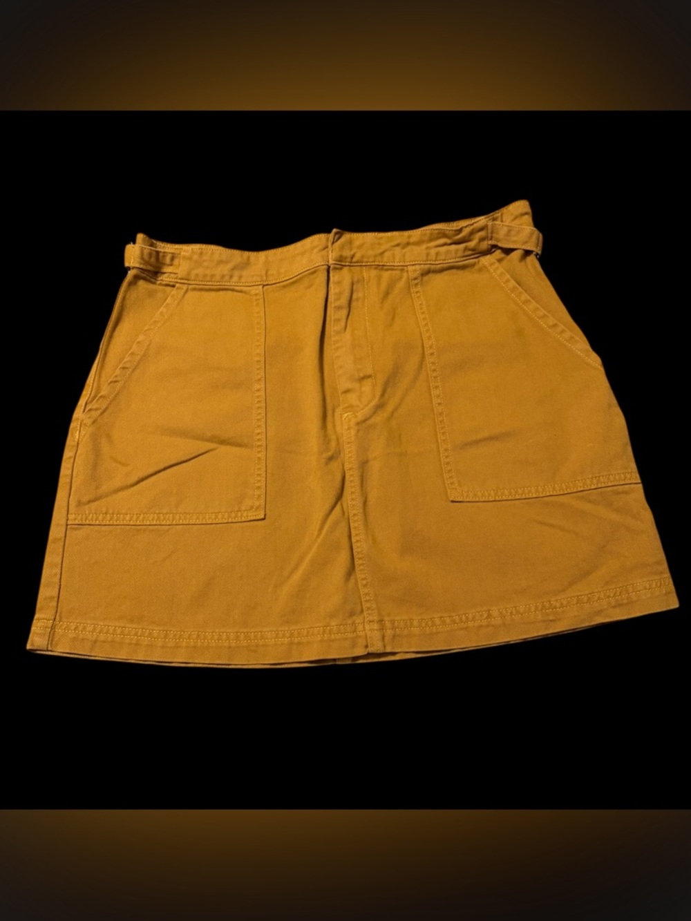 Women's ~ Canvas Skirt ~ Mustard Yellow ~ Size 30 ~ Never Worn ~ Perfect
